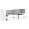 vidaXL TV Cabinet High gloss white Engineered wood Compact TV Cabinet