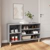vidaXL Shoe Cabinet Grey Sonoma Engineered Wood Medium Shoe Cabinet
