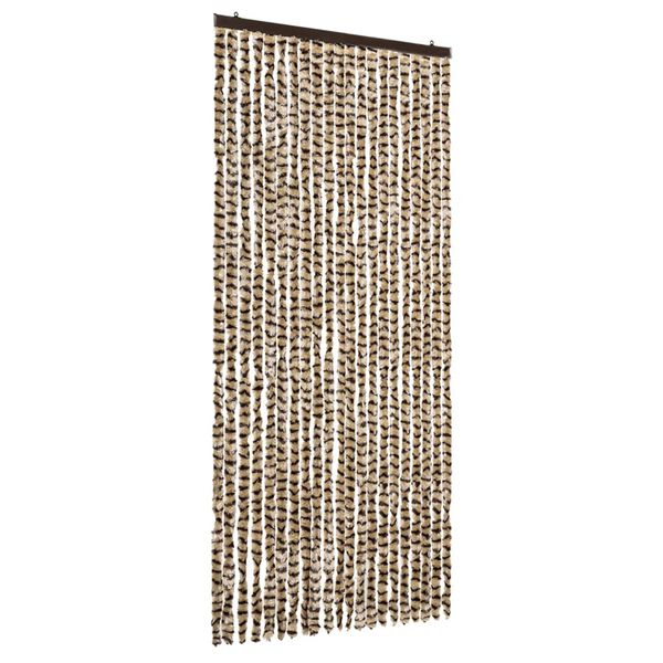 vidaXL Insect Curtain Beige and Brown 35.4x86.6" Chenille