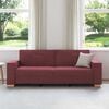 vidaXL Sofa Wine Red 86.61 x 30.71 x 33.07 in Fabric