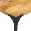vidaXL Coffee Table Natural Wood and Black Solid mango wood Medium
