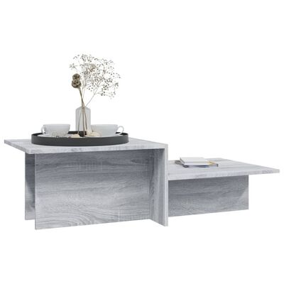 vidaXL Coffee Table Gray Sonoma 43.9"x19.7"x13" Engineered Wood