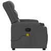 vidaXL Massage Recliner Chair Dark Grey