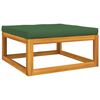 vidaXL Garden Lounge Set Green Solid acacia wood Medium Modular