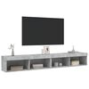 vidaXL TV Cabinet Set of 2 Concrete Gray Engineered Wood Medium