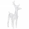vidaXL Christmas Reindeer Set of 6 Warm White Acrylic Medium