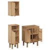 vidaXL Bathroom Furniture Set Honey Solid pine wood, engineered wood