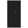 vidaXL File Cabinet Black Powder-coated steel Large Industrial
