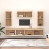 vidaXL TV Stands 5 pcs Solid Wood Pine