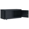 vidaXL File Cabinet Anthracite Powder-coated steel 35.4x15.7x15.7 in