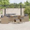 vidaXL Garden Sofa Set Beige
