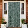vidaXL Insect Curtain Green and White 39.4x86.6" Chenille