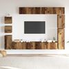 vidaXL TV Cabinet Set Set of 9 Old wood Engineered wood 9 Piece Set