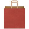 vidaXL Paper Bags 50 pcs with Handles Red 26x17x25 cm