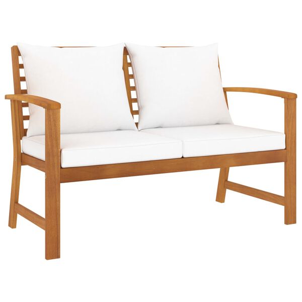 vidaXL Garden Lounge Set Natural wood, Cream