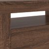 vidaXL TV Cabinet Brown Oak Engineered Wood Medium Lights TV Cabinet