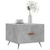 vidaXL Coffee Table Concrete Gray Engineered Wood Coffee Table Square