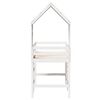 vidaXL Loft Bed White Solid pine wood 31.5x78.7 in Loft Bed