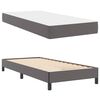 vidaXL Bed Frame with Mattress Grey 35.43 x 78.74 in Fabric