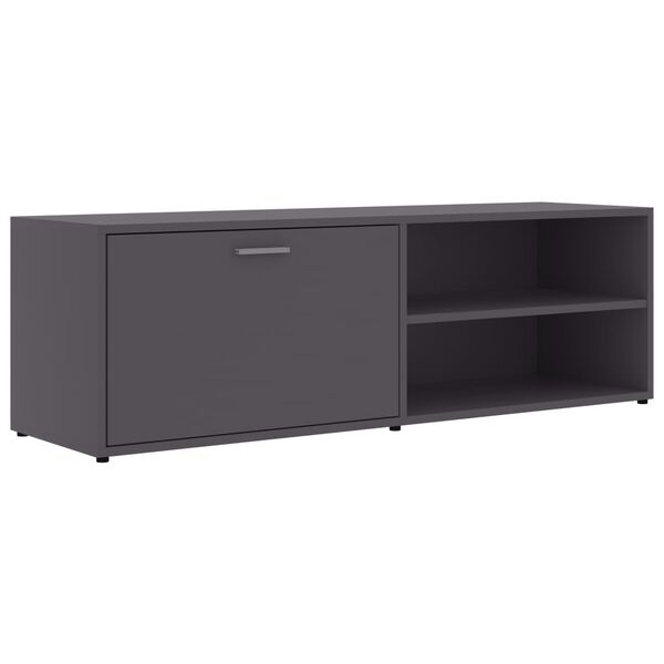 vidaXL TV Cabinet Grey Engineered Wood Medium Stylish Storage Unit
