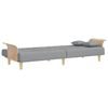 vidaXL Sofa Bed Light Grey Fabric (100% polyester), plywood Standard