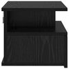 vidaXL Floating Nightstand Black Oak 15.75 x 12.20 x 10.63 in