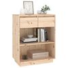 vidaXL Console Cabinet Natural wood Solid pine wood Medium
