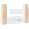 vidaXL Bathroom Furniture Set White Engineered wood, acrylic Large