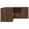 vidaXL Corner Cabinet Brown Oak Engineered Wood Medium Corner Cabinet