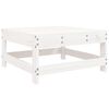 vidaXL Garden Lounge Set White Solid pine wood, plywood Medium Modular