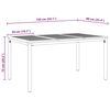 vidaXL Outdoor Tables natural and black 59.1" x 35.4" x 29.5
