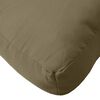 vidaXL Pallet Cushion Melange taupe 100% polyester 23.6x23.6x3.9 in
