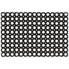 vidaXL Door Mat Black Rubber 15.7 x 23.6 in Door Mat Rectangular