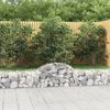 vidaXL Gabion Basket Set of 9 Silver Galvanized iron Large