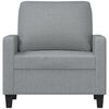 vidaXL Sofa Chair Light grey Polyester, Metal, Foam 23.6 in width