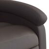 vidaXL Electric Stand up Recliner Chair Dark Brown Real Leather