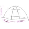 vidaXL Mosquito Net Mongolia with Doors 220 Mesh White 78.7x78.7x53.1"