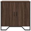 vidaXL Sideboard Brown Oak Engineered Wood, Metal Medium Sideboard