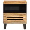 vidaXL Bedside Cabinet Brown Solid mango wood, engineered wood Small