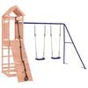 vidaXL Outdoor Playset Natural wood, Blue Solid Douglas wood, PP, Metal