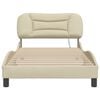vidaXL Bed Frame Cream