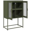 vidaXL Highboard Olive Green Cold-rolled steel Tall Highboard