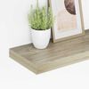 vidaXL Wall Shelf Set of 4 Oak Honeycomb MDF Medium Wall mounting
