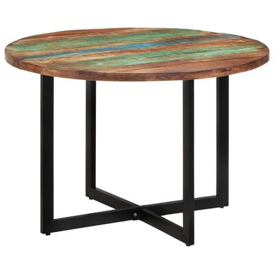 vidaXL Dining Table 43.3"x29.5" Solid Wood Reclaimed