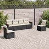 vidaXL Garden Sofa Set Black