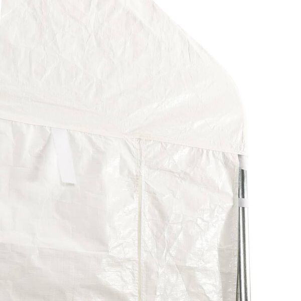 vidaXL Gazebo with Roof White 13.4'x7.3'x10.6' Polyethylene
