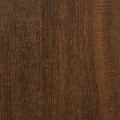 vidaXL Coffee Table Brown Oak 42.1"x42.1"x15.7" Engineered Wood