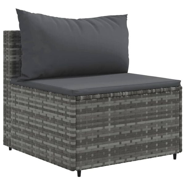 vidaXL Patio Sofa Set Grey