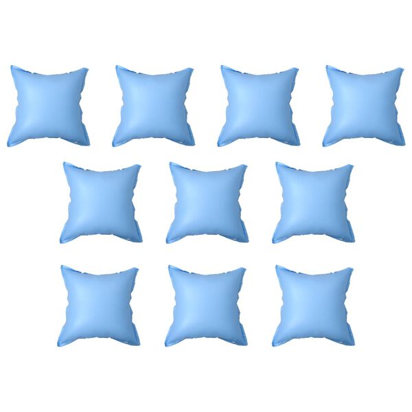 vidaXL Pool Pillow Set of 10 Blue PVC Large Durable Pool Pillow