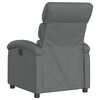 vidaXL Recliner Chair Dark Gray 100% polyester, metal, plywood Medium